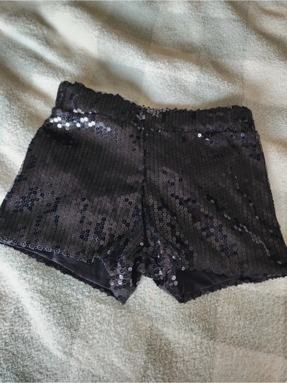 Black sequin shorts size xs